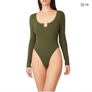 Abercrombie Tan Soft AF Bodysuit